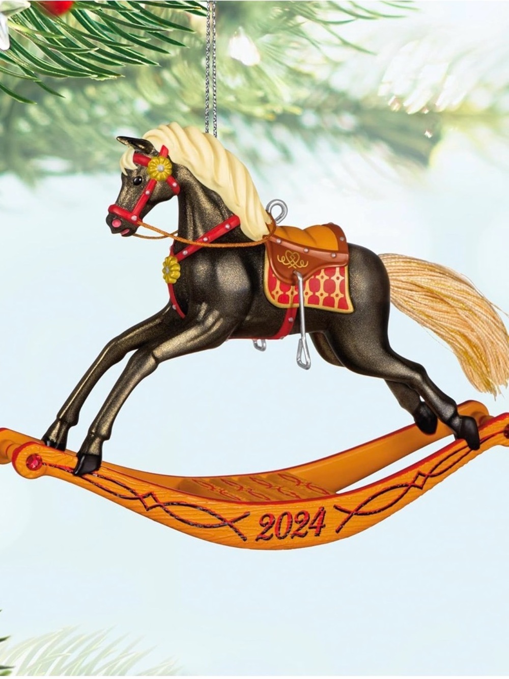2024 Hallmark  Rocking Horse Memories Ornament Christmas Keepsake NIB